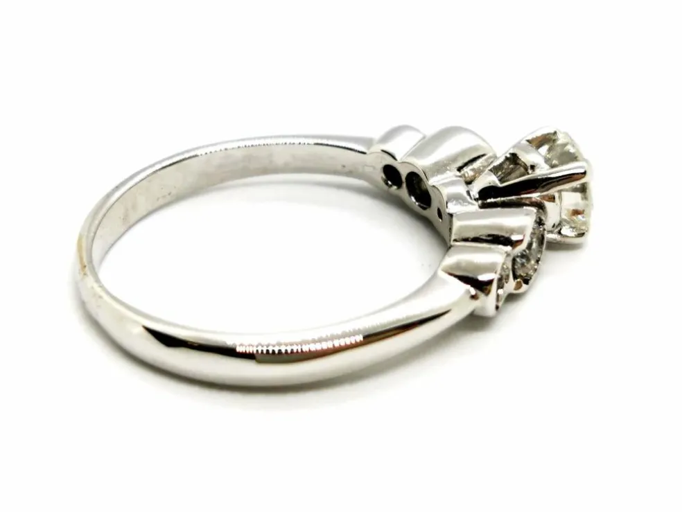 Bague Solitaire Or blanc Diamant