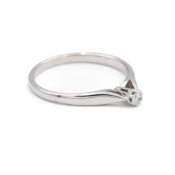Bague Solitaire Or blanc Diamant