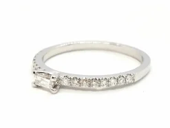 Bague Solitaire Or blanc Diamant