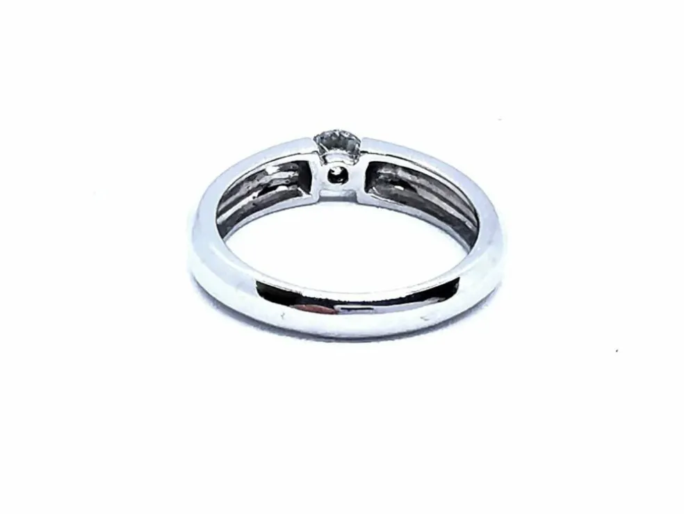 Bague Solitaire Or blanc Diamant