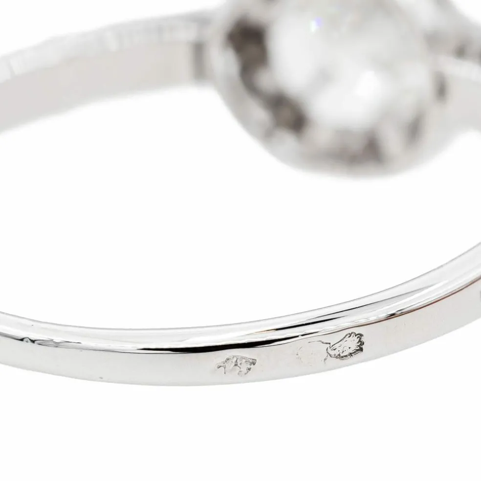 Bague Solitaire Or blanc Diamant
