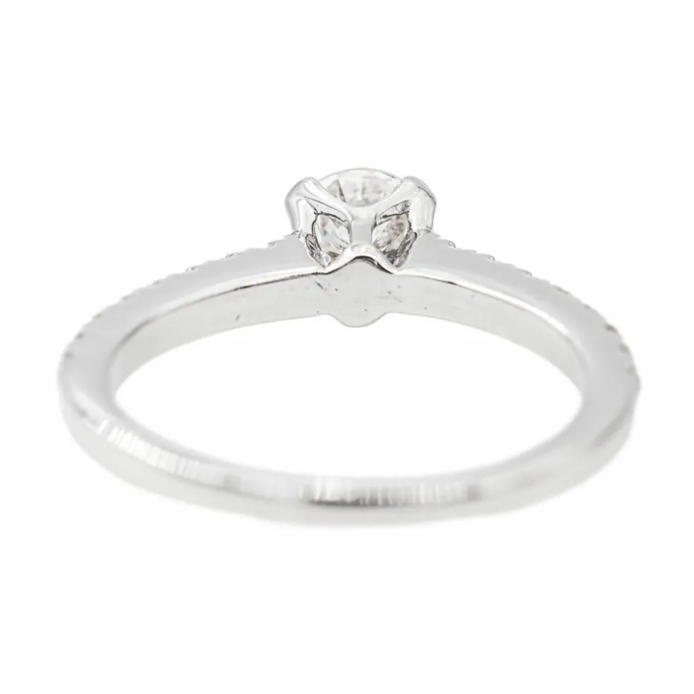 Bague Solitaire Or blanc Diamant