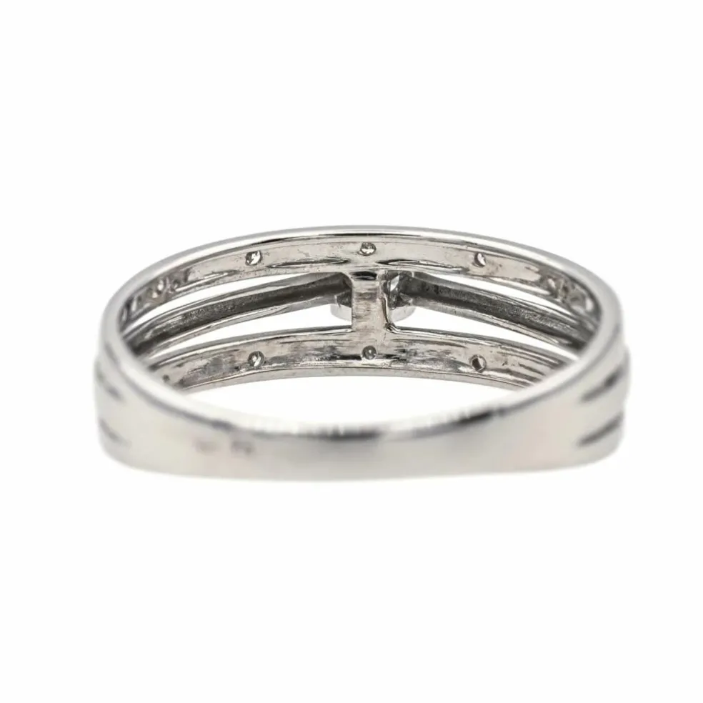 Bague Solitaire Or blanc Diamant