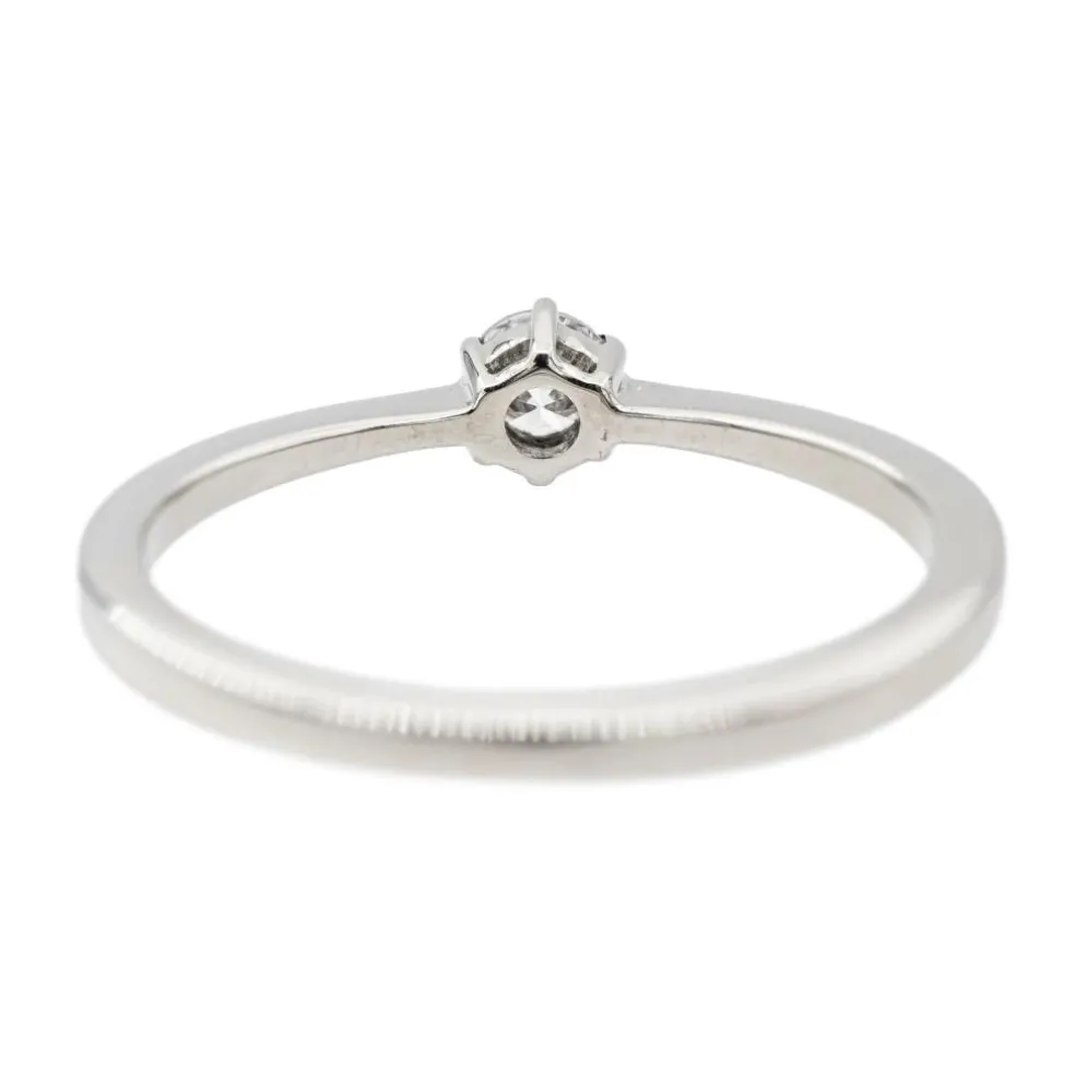 Bague Solitaire Or blanc Diamant