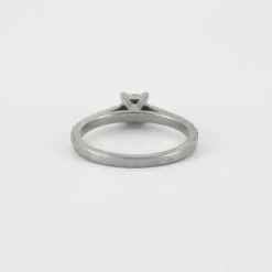 Bague Solitaire Or blanc Diamants