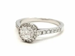 Bague Solitaire Or blanc Diamant