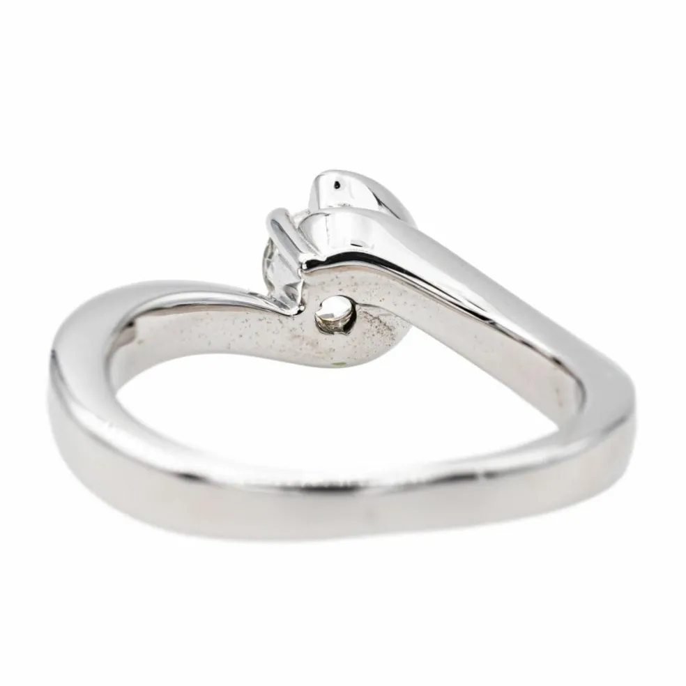 Bague Solitaire Or blanc Diamant