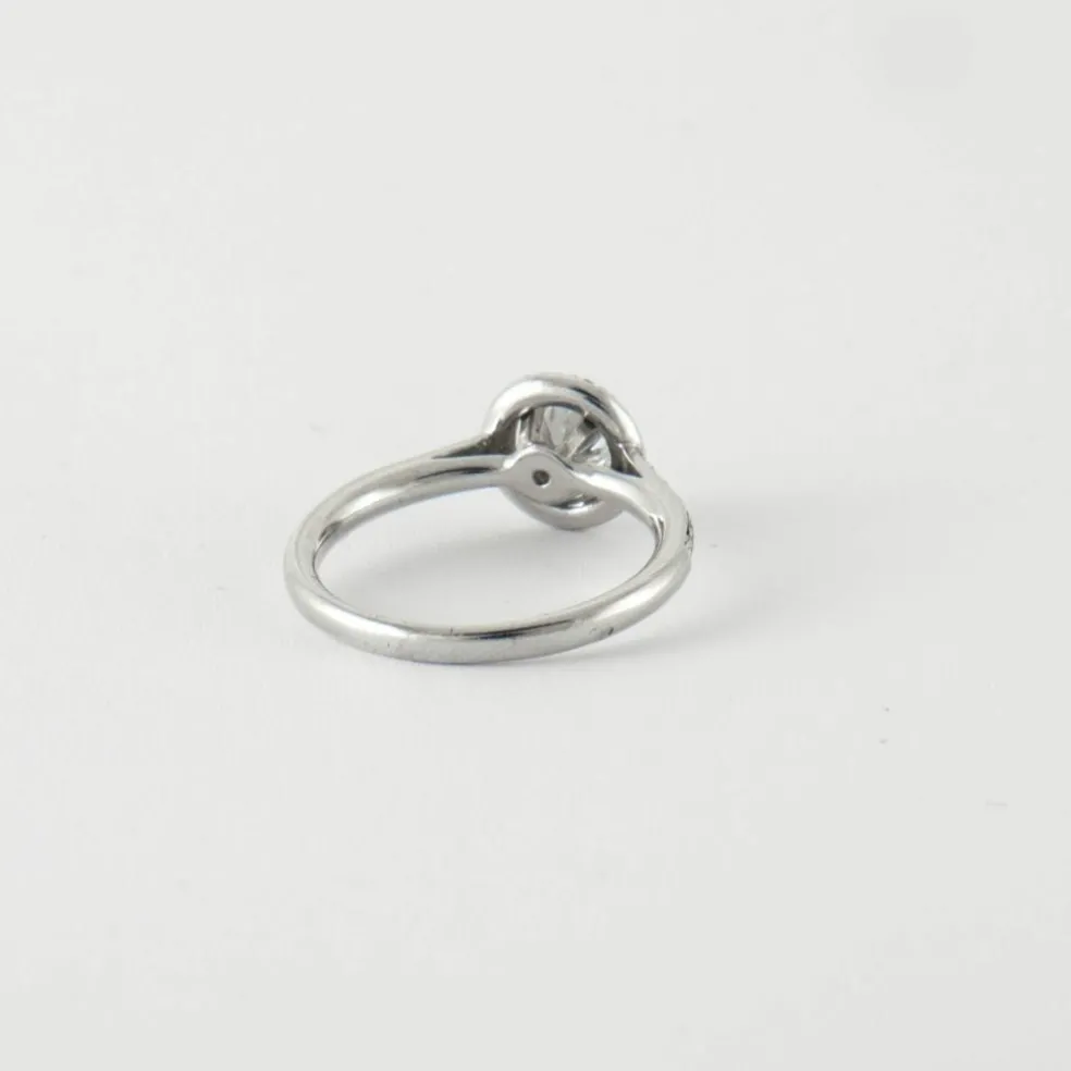 Bague Solitaire Or blanc Diamants