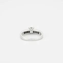 Bague Solitaire or blanc diamant 0,40 ct