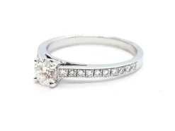 Bague Solitaire Or blanc Diamant