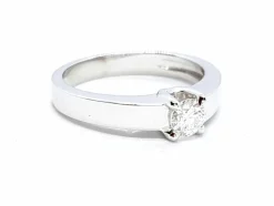 Bague Solitaire Or blanc Diamant