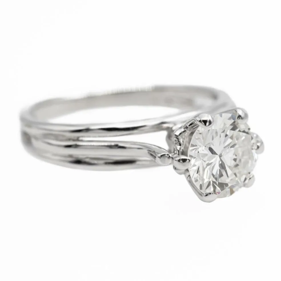 Bague Solitaire Or blanc Diamant