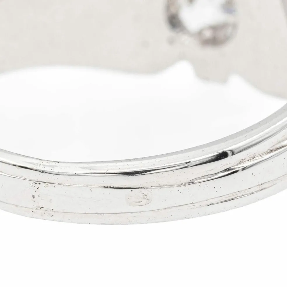 Bague Solitaire Or blanc Diamant