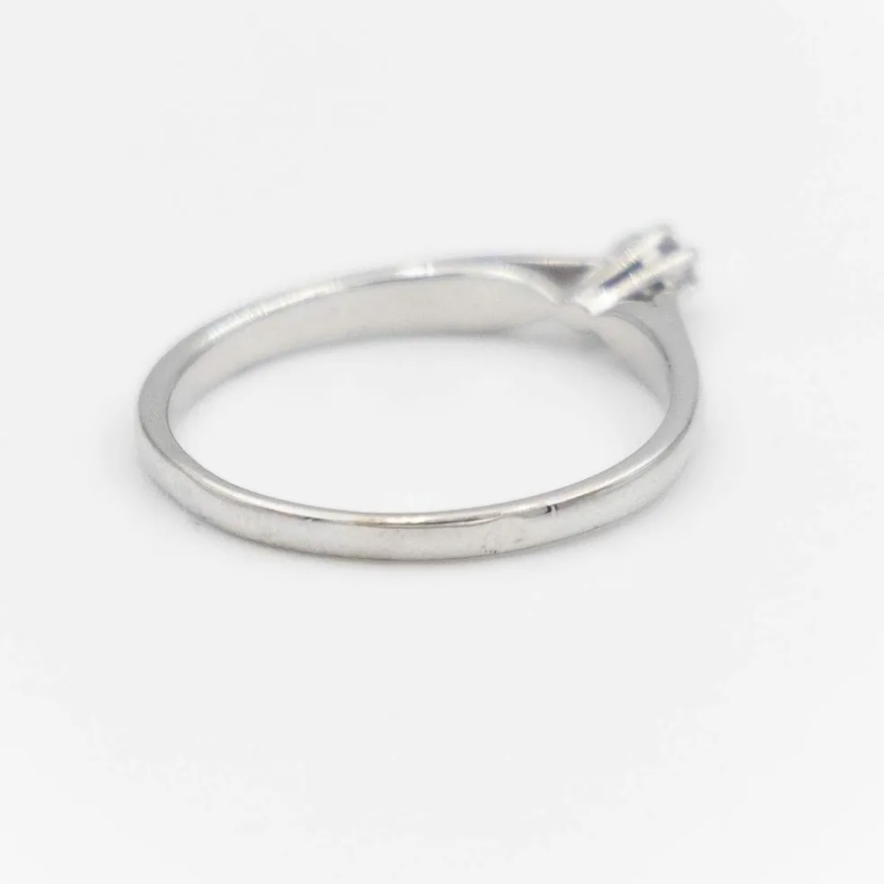 Bague Solitaire Or blanc Diamant
