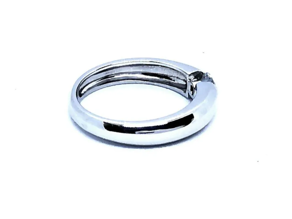 Bague Solitaire Or blanc Diamant
