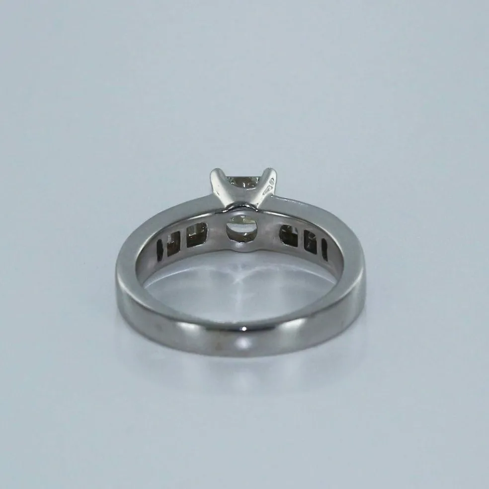 Bague Solitaire Or blanc Diamants