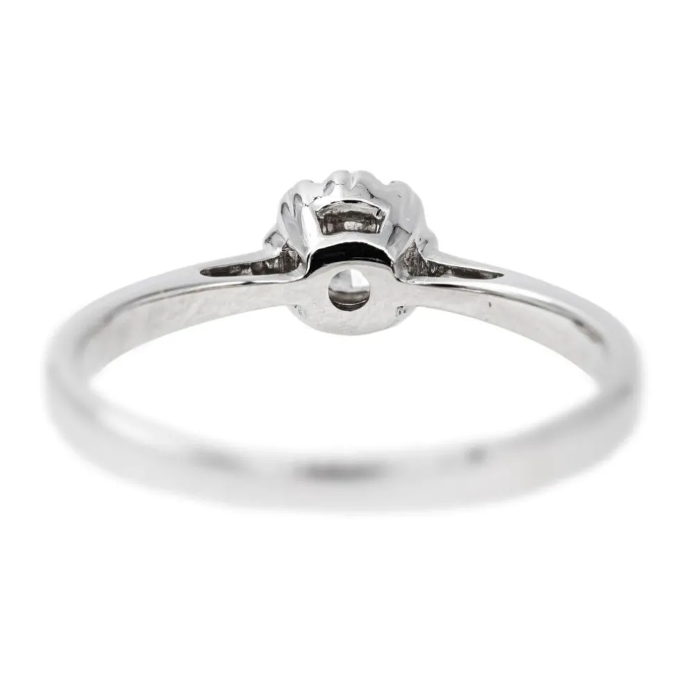 Bague Solitaire Or blanc Diamant