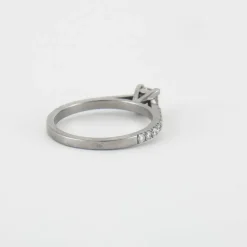 Bague Solitaire Or blanc Diamants