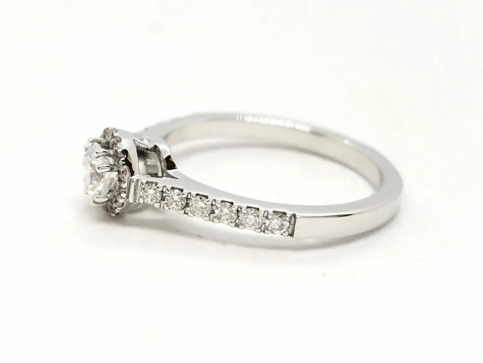 Bague Solitaire Or blanc Diamant