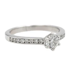 Bague Solitaire Or blanc Diamant