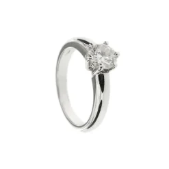 Bague solitaire Or blanc Diamant