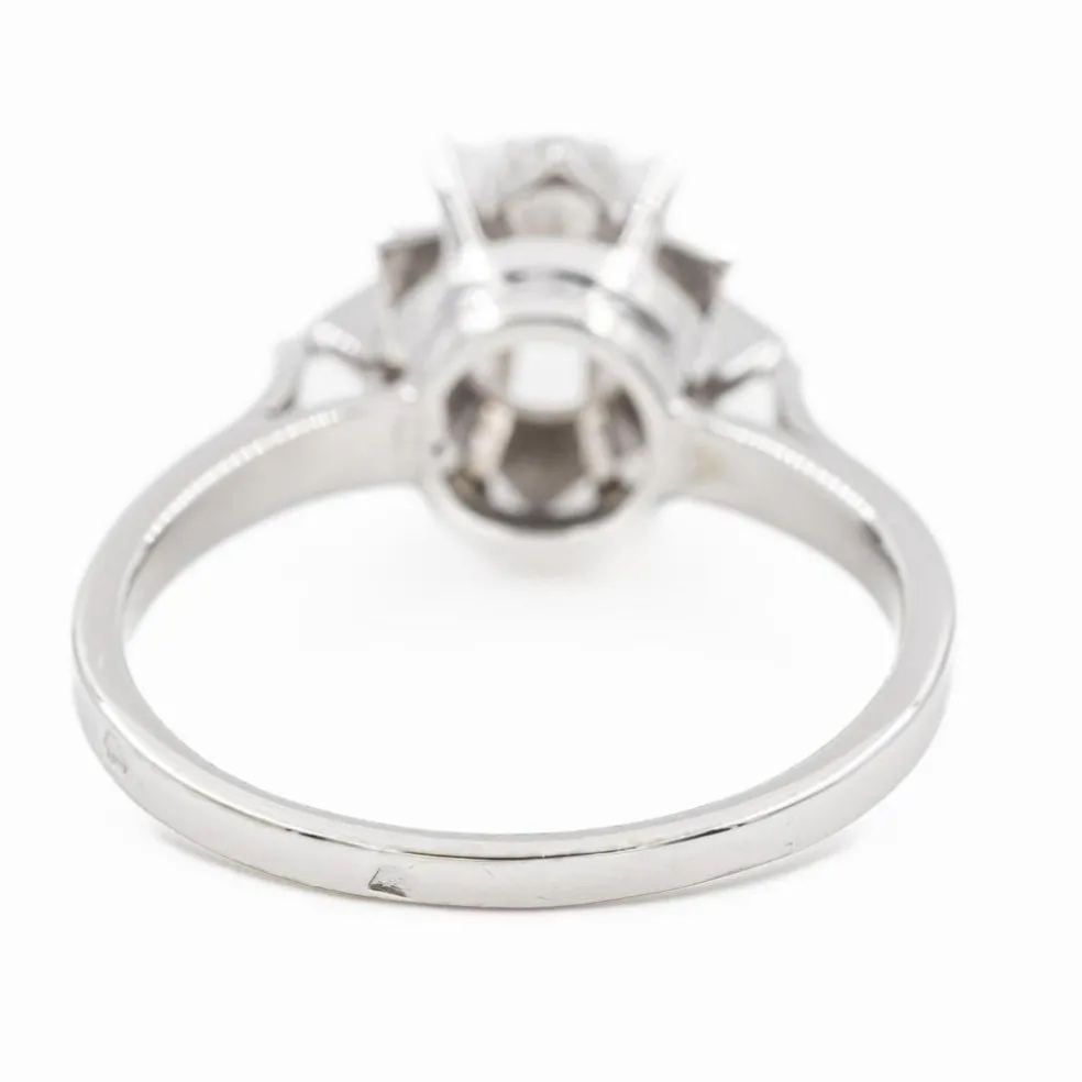 Bague Solitaire Or blanc Diamant