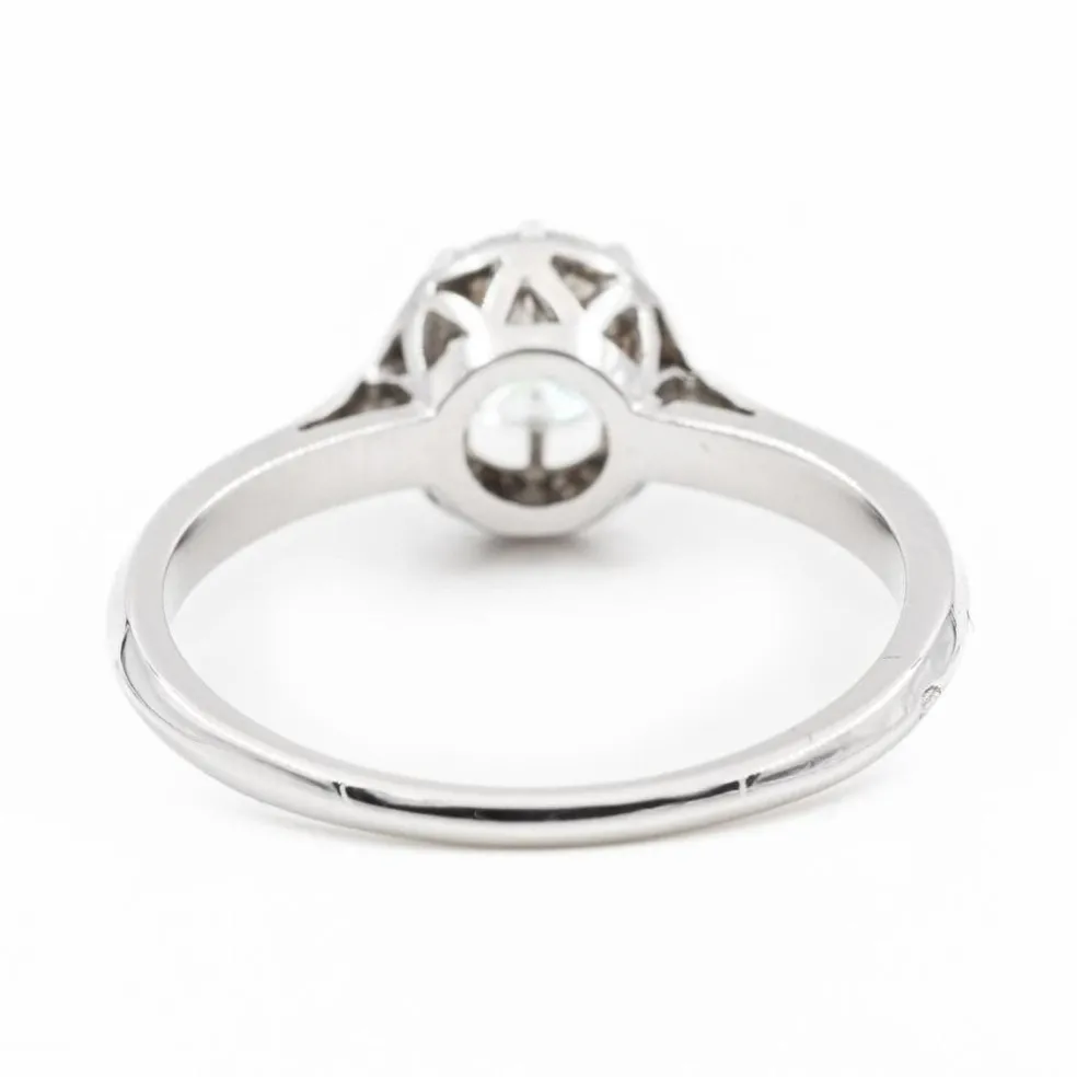 Bague Solitaire Or blanc Diamant