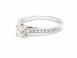 Bague Solitaire Or blanc Diamant