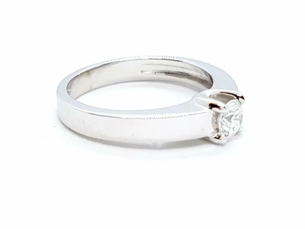 Bague Solitaire Or blanc Diamant