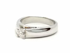 Bague Solitaire Or blanc Diamant