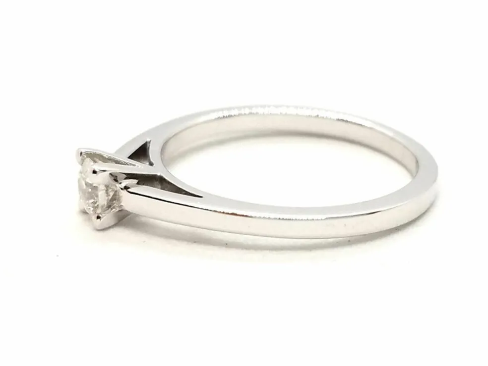 Bague Solitaire Or blanc Diamant