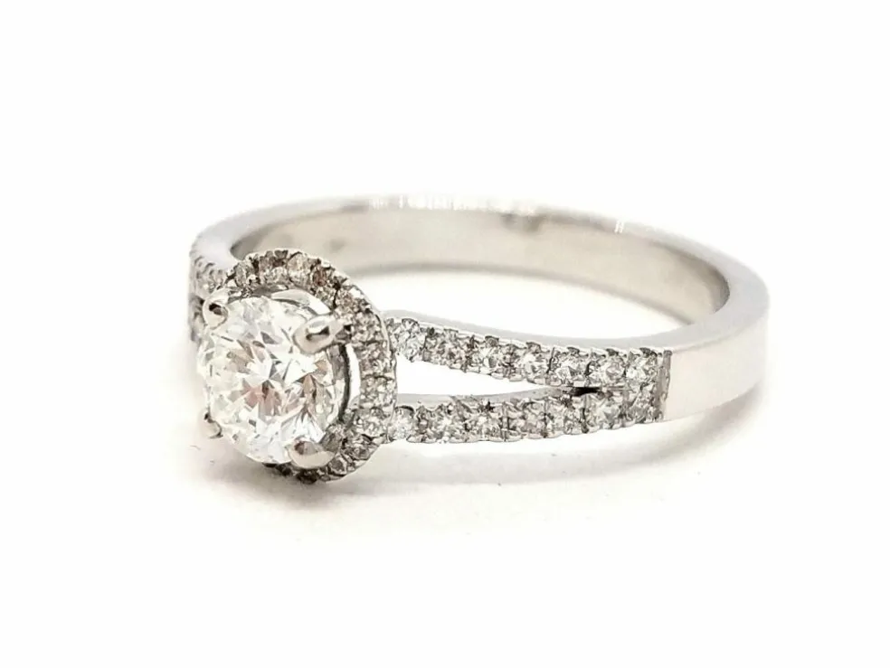 Bague Solitaire Or blanc Diamant