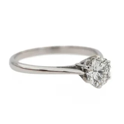 Bague Solitaire Or blanc Diamant