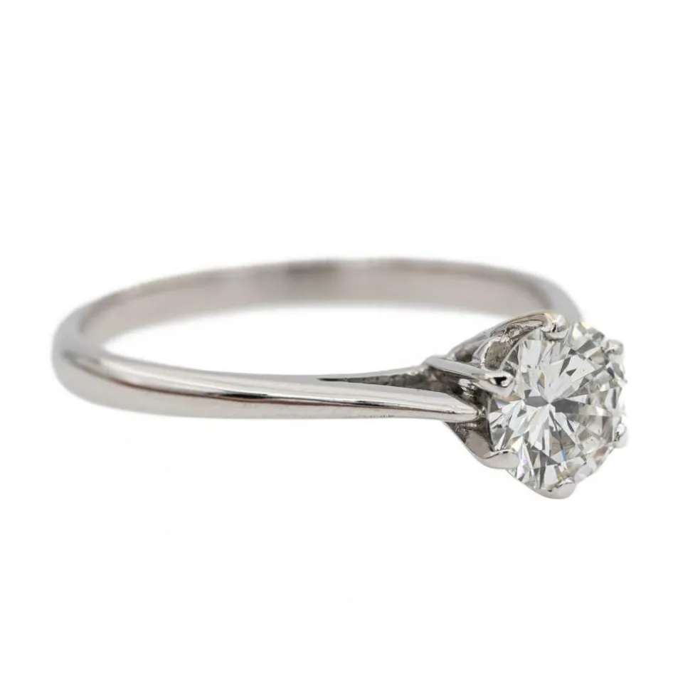 Bague Solitaire Or blanc Diamant