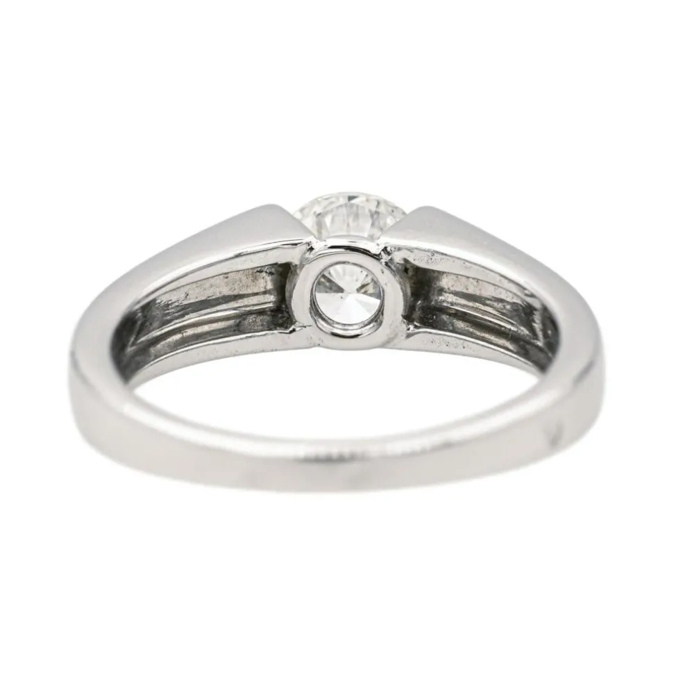 Bague Solitaire Or blanc Diamant