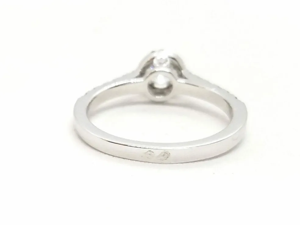 Bague Solitaire Or blanc Diamant