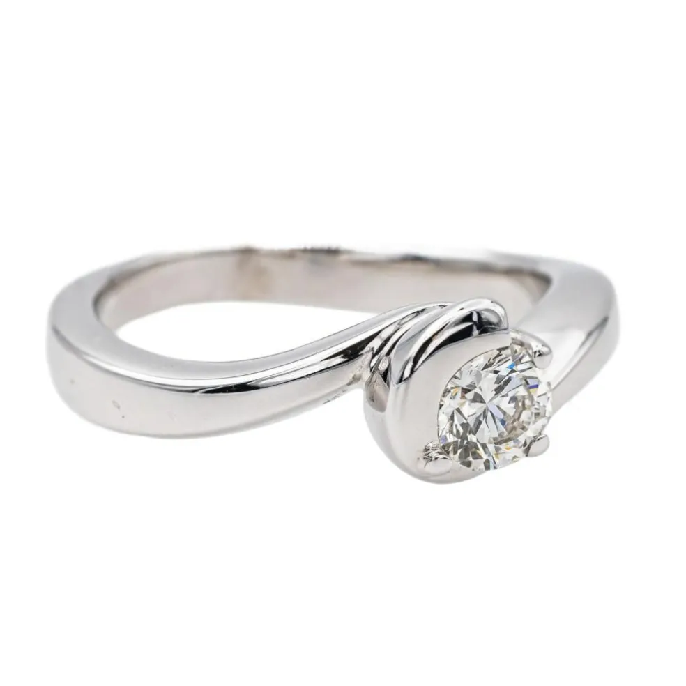 Bague Solitaire Or blanc Diamant