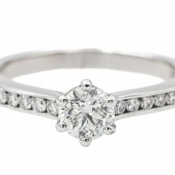 Bague Solitaire Or blanc Diamant