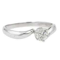 Bague Solitaire Or blanc Diamant