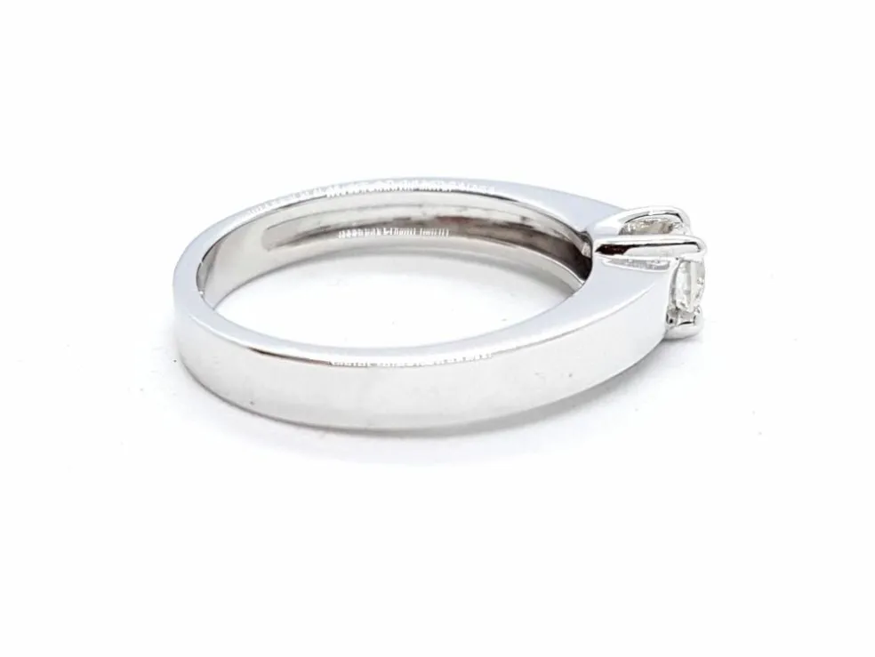 Bague Solitaire Or blanc Diamant