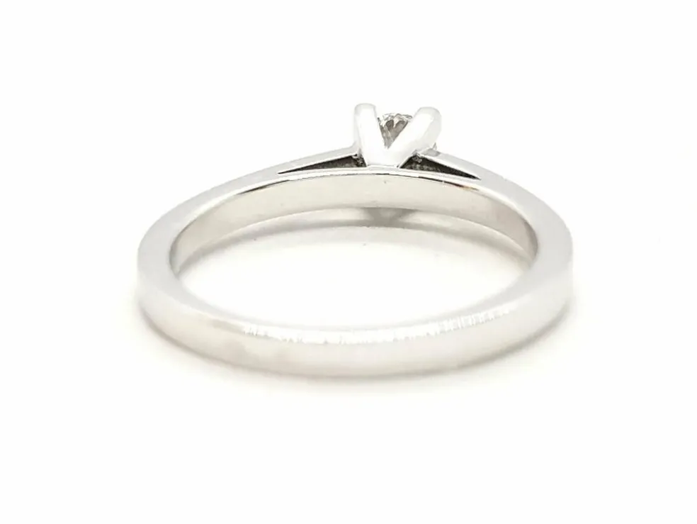 Bague Solitaire Or blanc Diamant