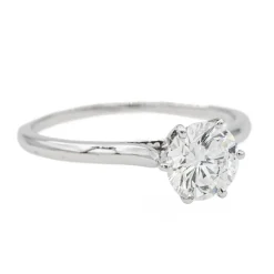 Bague Solitaire Or blanc Diamant