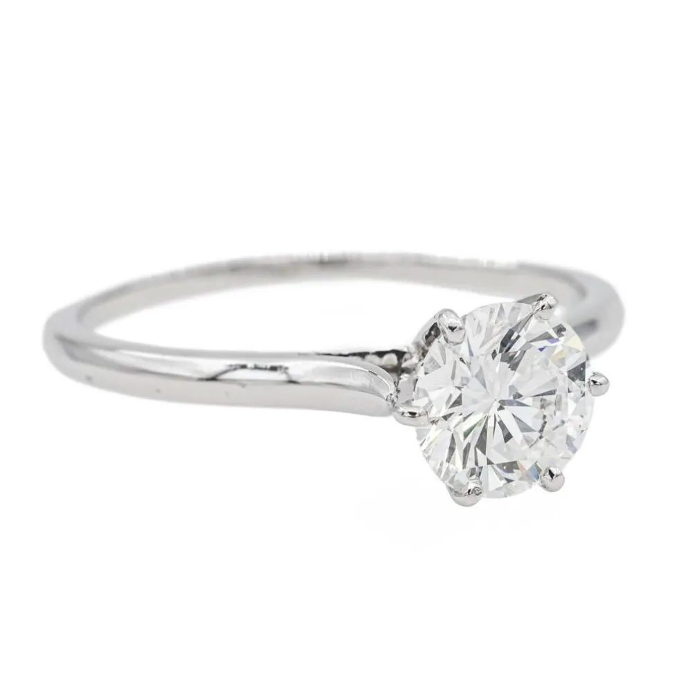 Bague Solitaire Or blanc Diamant