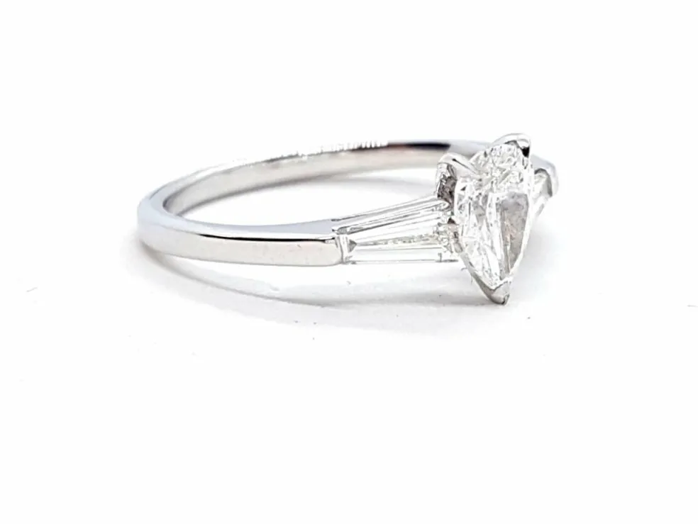 Bague Solitaire Or blanc Diamant