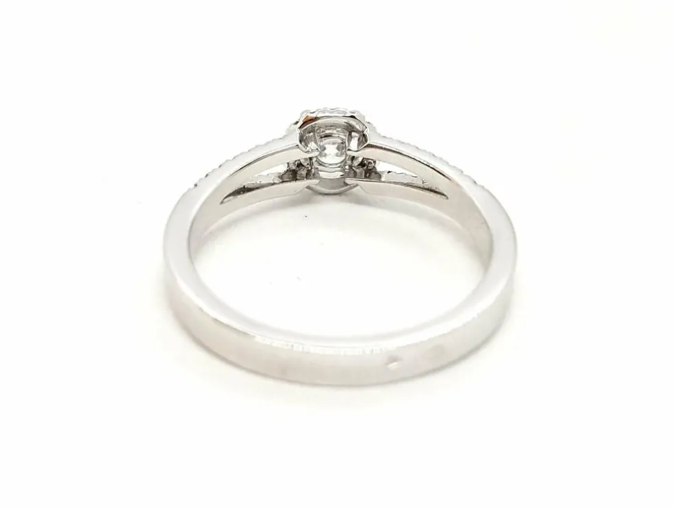 Bague Solitaire Or blanc Diamant