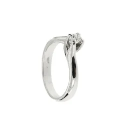 Bague solitaire Or blanc Diamant