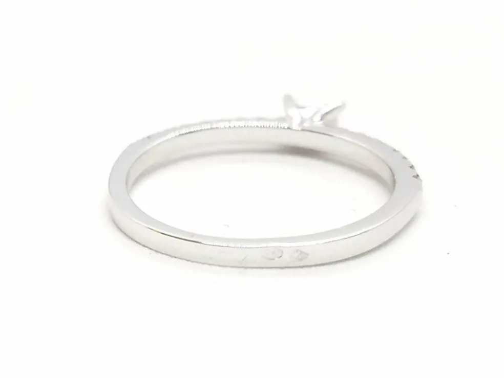 Bague Solitaire Or blanc Diamant