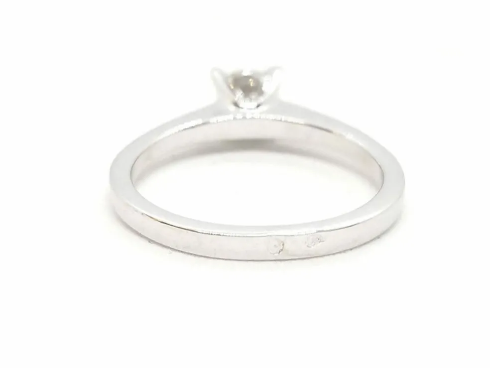 Bague Solitaire Or blanc Diamant