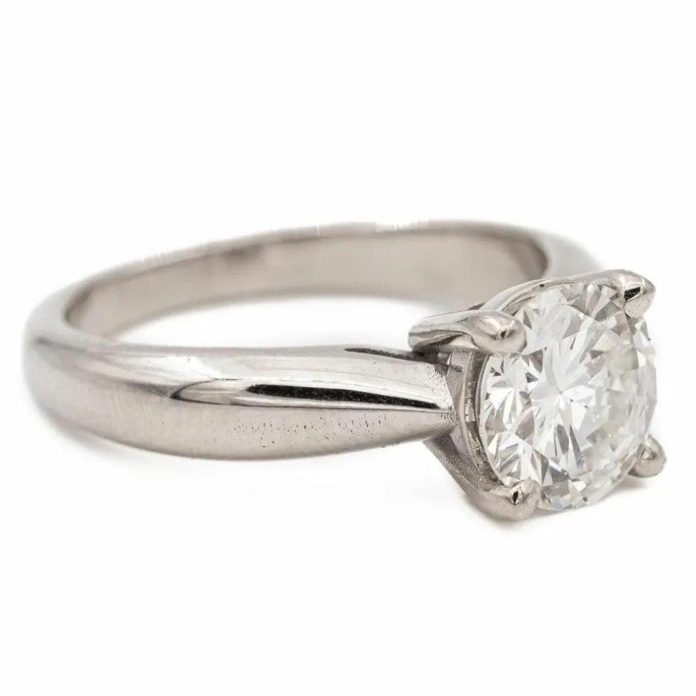Bague Solitaire Or blanc Diamant
