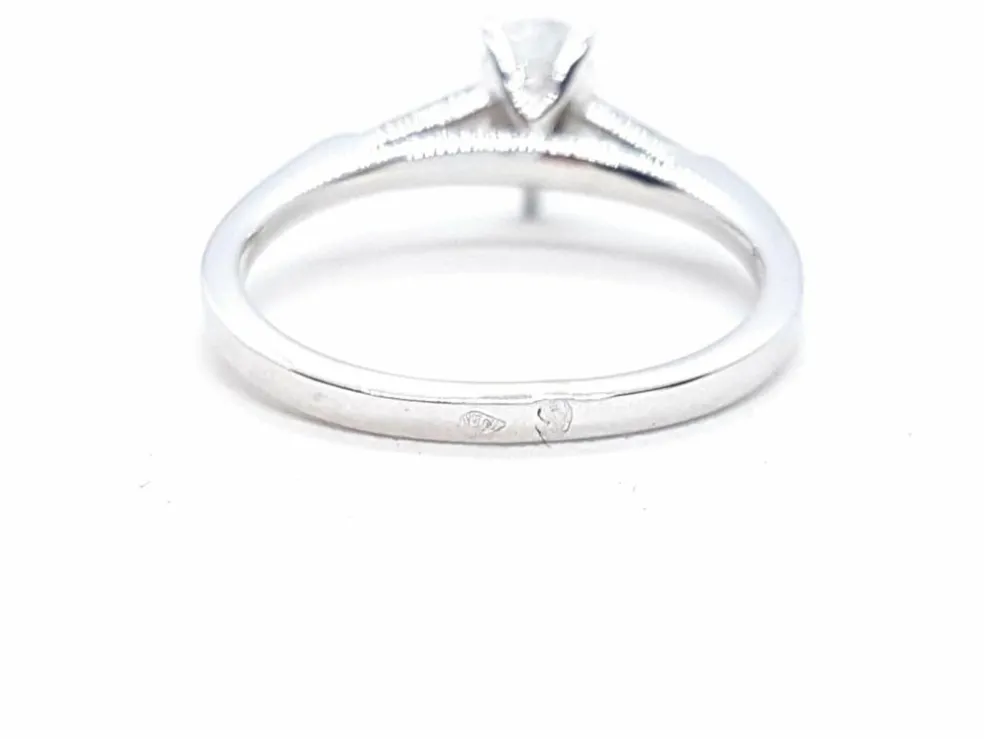 Bague Solitaire Or blanc Diamant